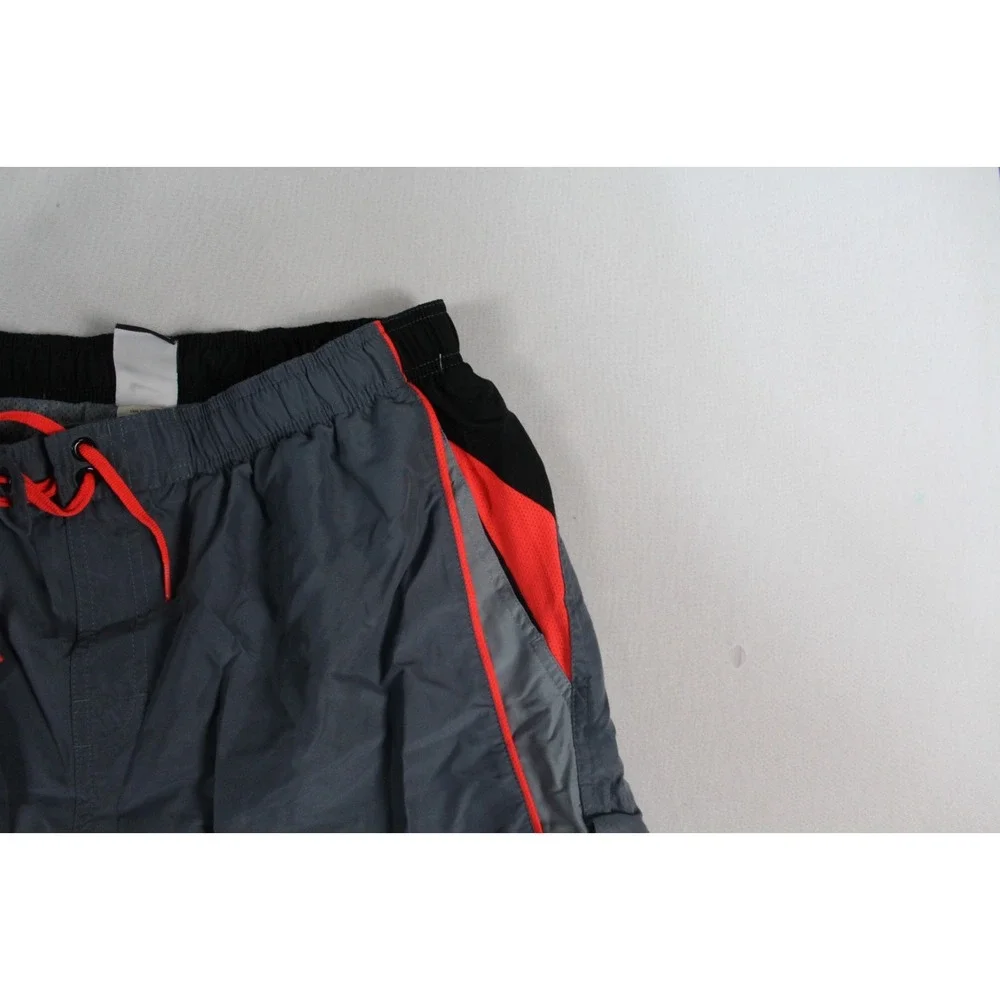Nike Board Shorts Men XL Gray Excellent Mesh Lined Swim Trunks Drawstring